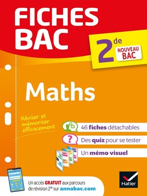 cover image of Fiches bac Maths 2de